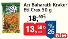 ETİ CRAX ACI BAHARATLI KRAKER 50 G